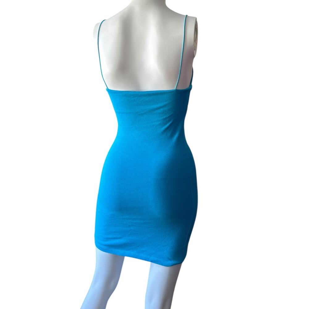 Zara medium mini bodycon dress medium sleeveless vibrant cobalt electric blue - Picture 7 of 9